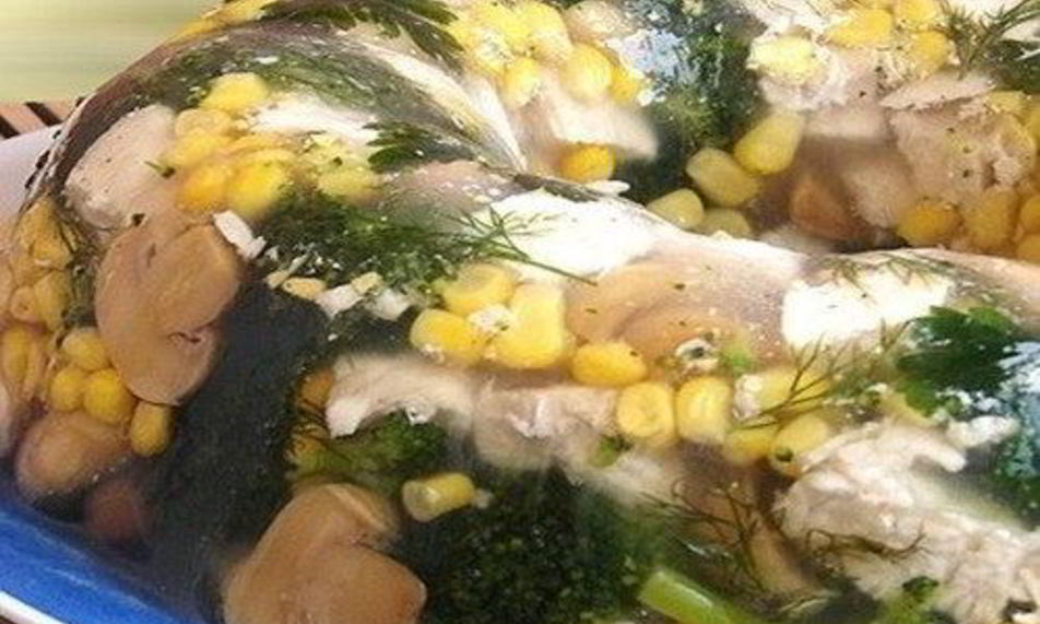 Рецепт закусочного заливного ассорти