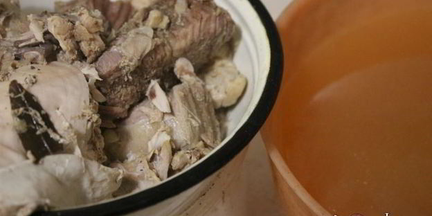 заливное-ассорти из мяса и птицы