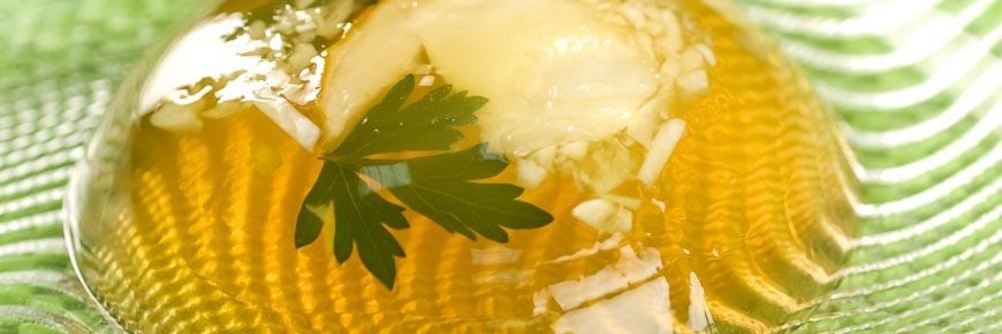 Заливное из белых грибов