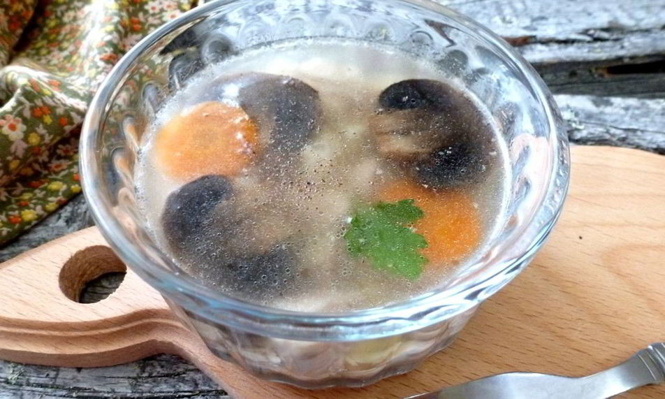 Рецепт заливного из индейки с грибами