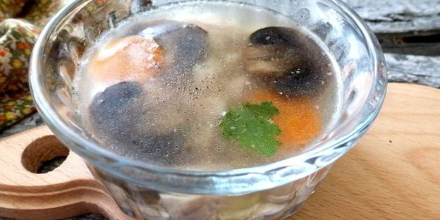 заливное из индейки с грибами