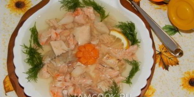заливное из красной рыбы