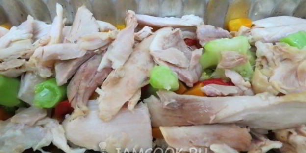 заливное из курицы с брокколи