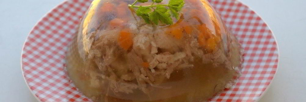 Заливное из курицы с желатином