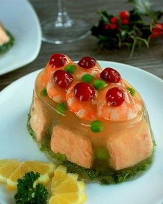 Заливное из рыбы Новогоднее