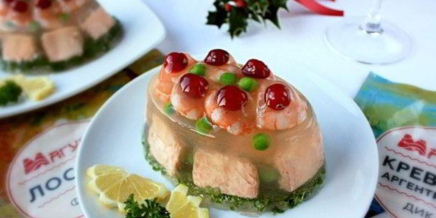 заливное из рыбы новогоднее