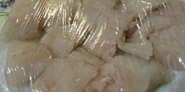 заливное из судака и креветок