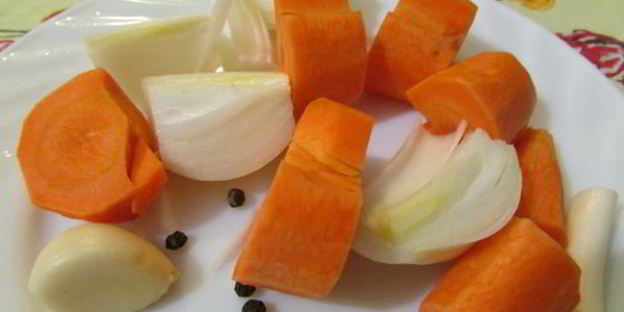 заливное из судака и креветок