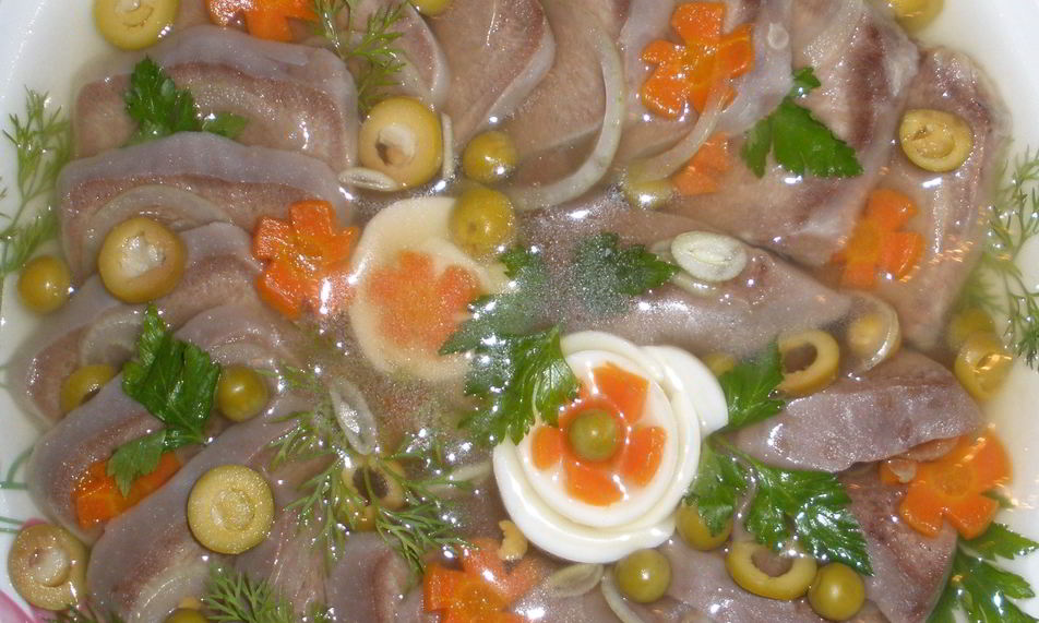 Рецепт заливного из свиного языка