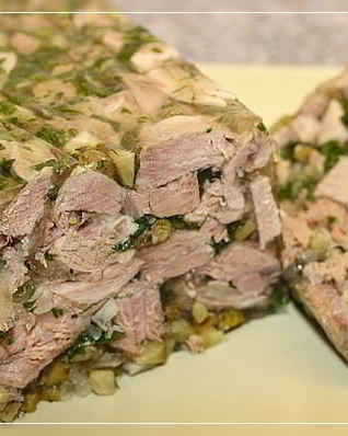 Заливное из ветчины