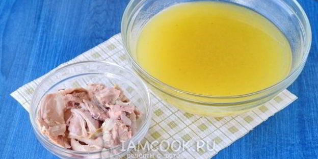 заливное петушок