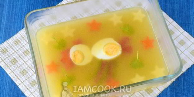 заливное петушок