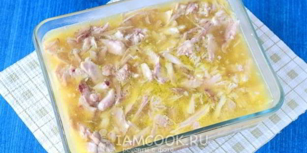 заливное петушок