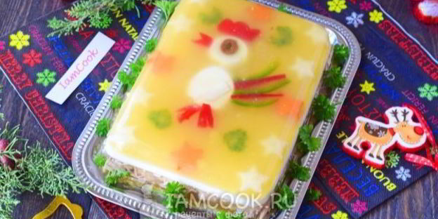 заливное петушок