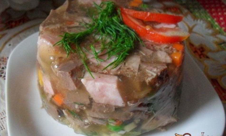 Рецепт заливного праздничного трио