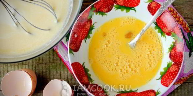 заливное тесто на кефире для пирога