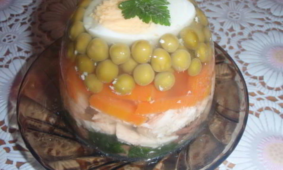 Рецепт заливного в чашечках