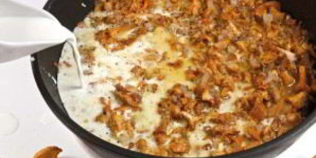 грибной жульен в кабачковых кокотницах