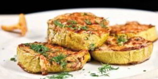 грибной жульен в кабачковых кокотницах