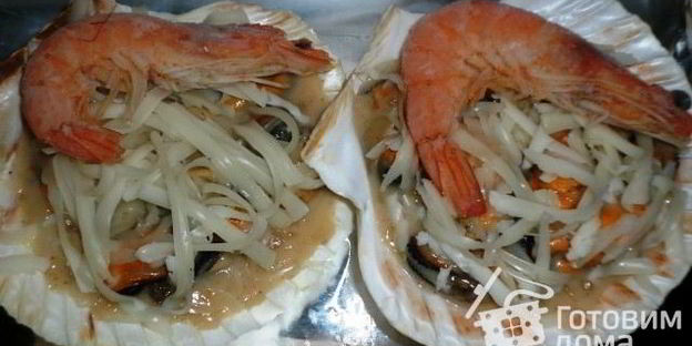 кокиль — жюльен из мидий