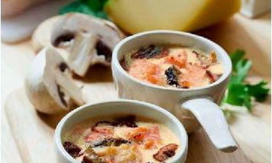 Рецепт румяного жюльена с рыбой