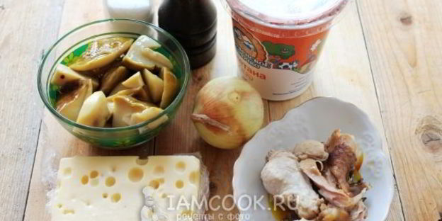 жульен из белых грибов