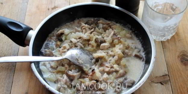 жульен из белых грибов