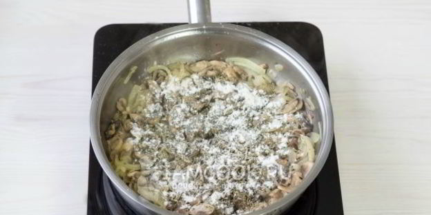 жульен с грибами и сливками