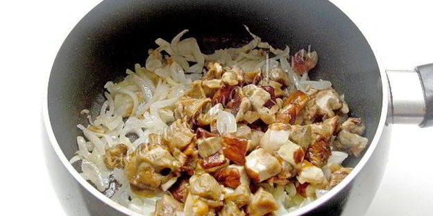 жульен с грибами и сметаной