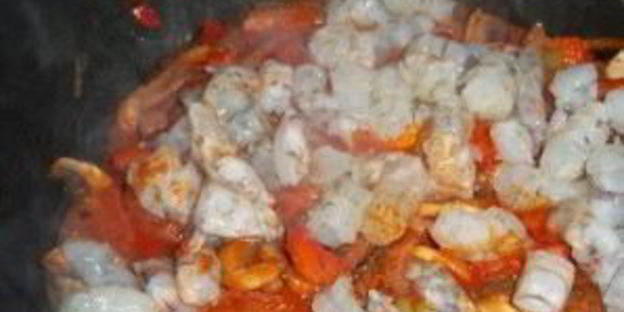 жульен с креветками