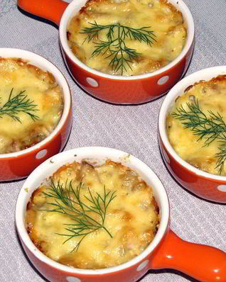 Жульен с курицей и грибами из СССР