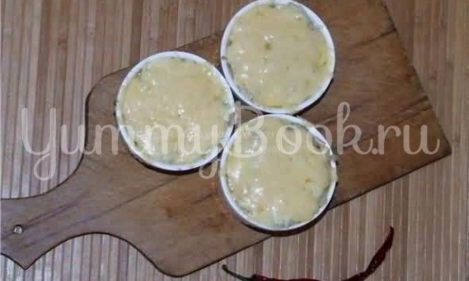 Рецепт жульена с мидиями и креветками