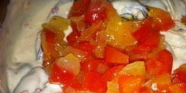 жульен с мидиями и овощами