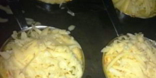 жульен с мидиями и овощами