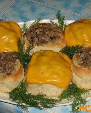 Жульен в булочках