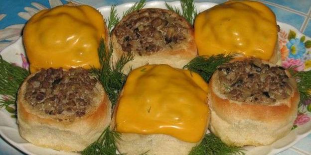 жульен в булочках