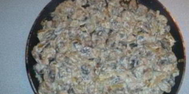 жульен в тарталетках в микроволновке