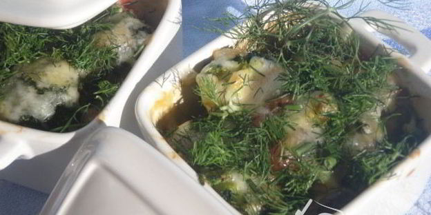 жюльен из брокколи и грибов