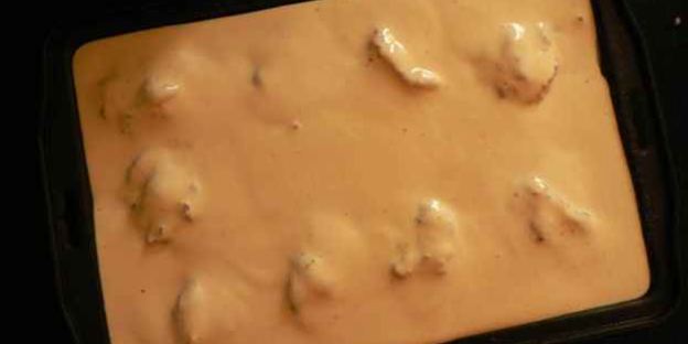 жюльен с куриным филе и грибами