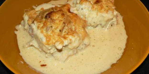 жюльен с куриным филе и грибами