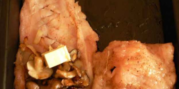 жюльен с куриным филе и грибами