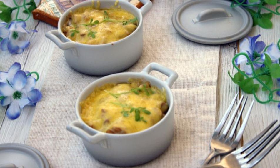 Рецепт жюльена с курицей и лисичками