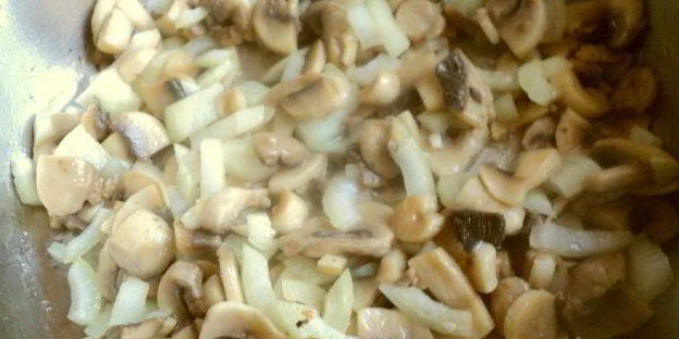 жюльен с курицей и шампиньонами