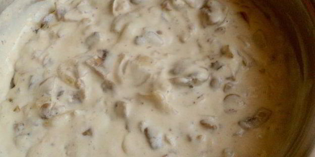 жюльен с курицей и шампиньонами