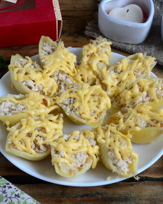 Жюльен в больших ракушках