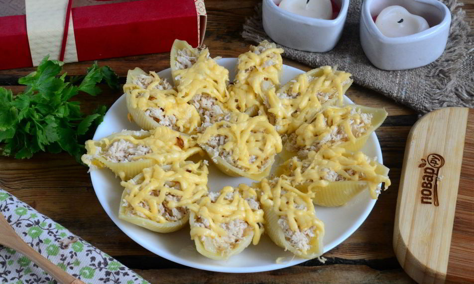 Рецепт жюльена в больших ракушках